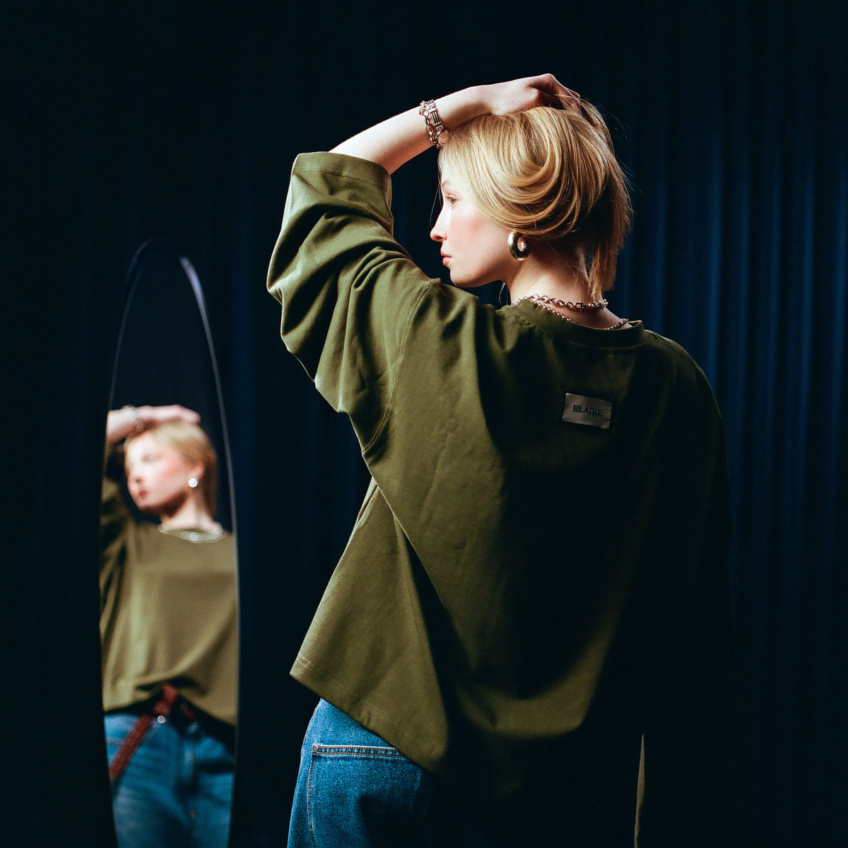 EVERGREEN ULTRA LOOSE BOXY LONGSLEEVE — 4