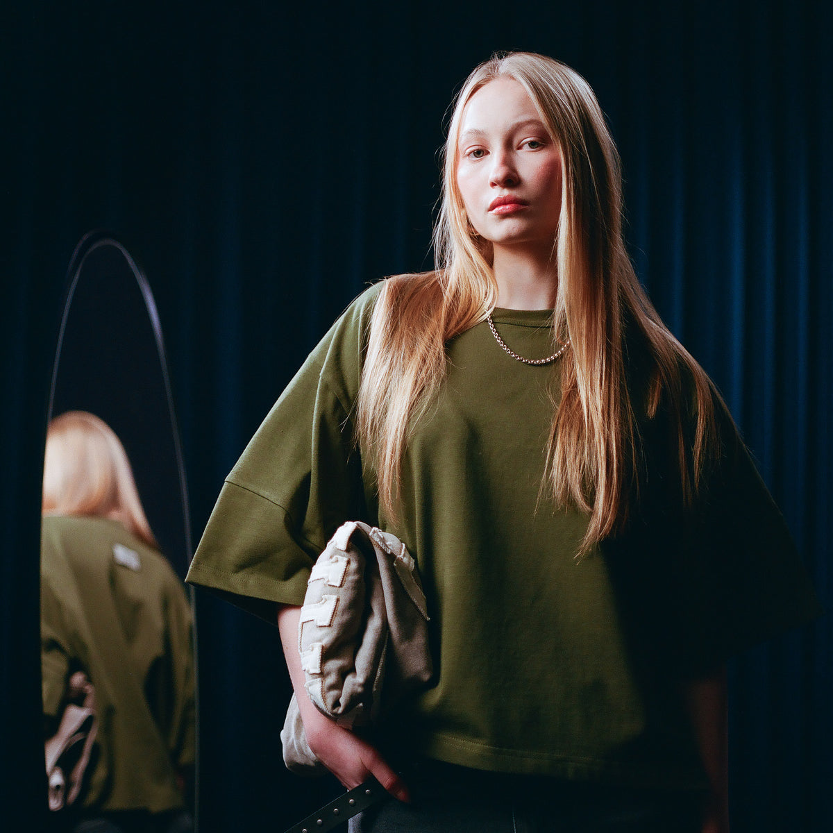 EVERGREEN TRIPLE ARM BOXY TEE — 3