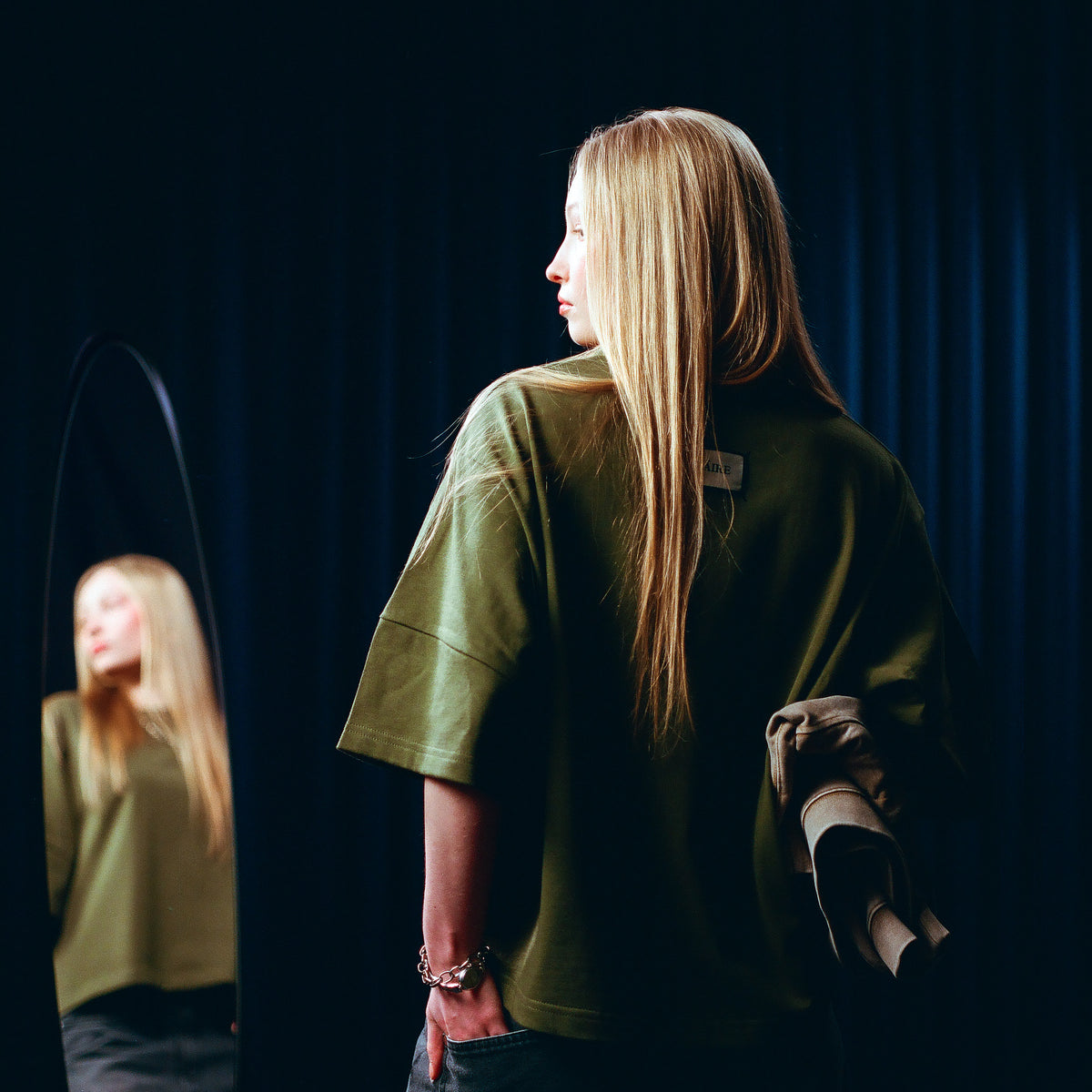 EVERGREEN TRIPLE ARM BOXY TEE — 4