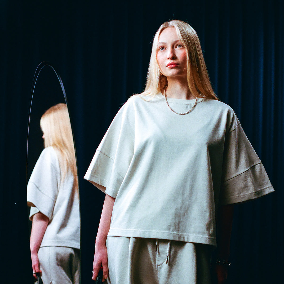 EVERGREEN TRIPLE ARM BOXY TEE — 3