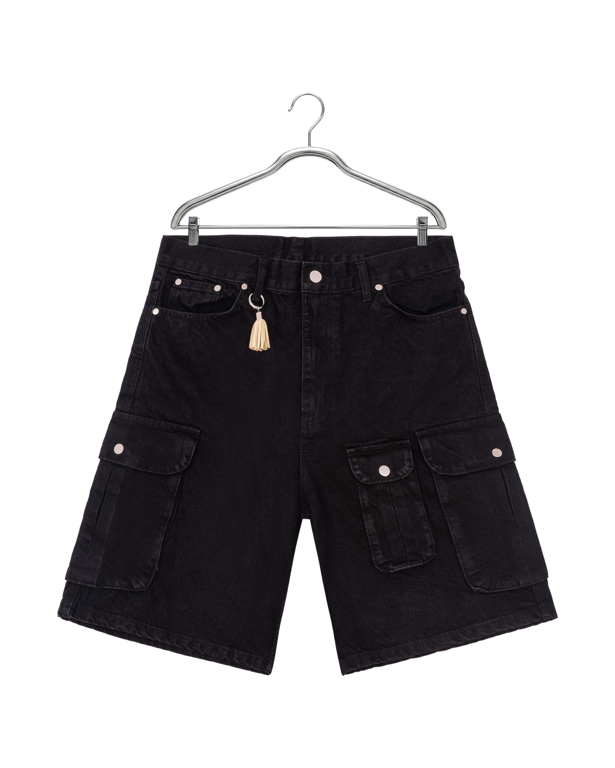 GABRIELA CARGO DENIM SHORTS — 1