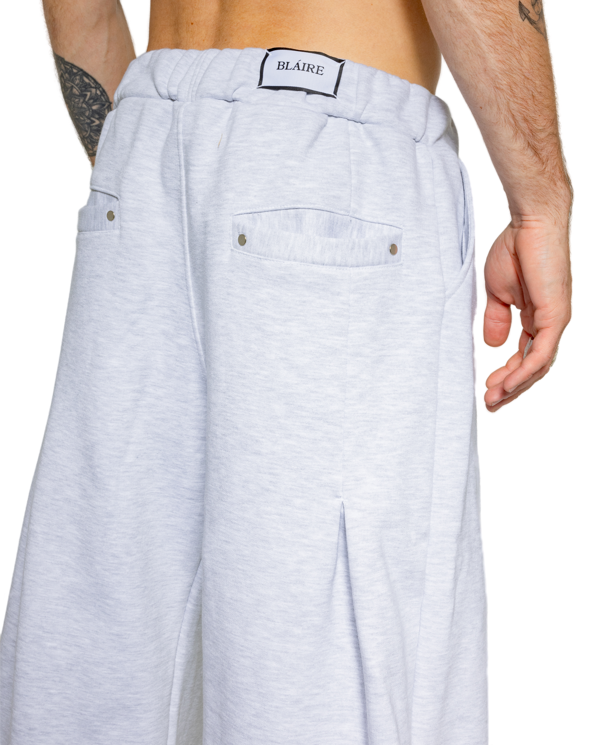 EVERGREEN WIDE LEG PLEATED SWEATPANTS Image 4