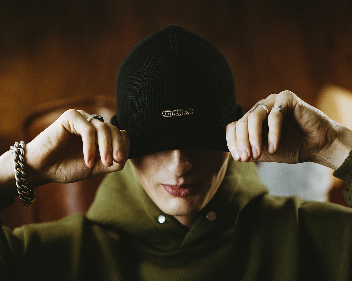 TRIMMED WOVEN BEANIE — 6