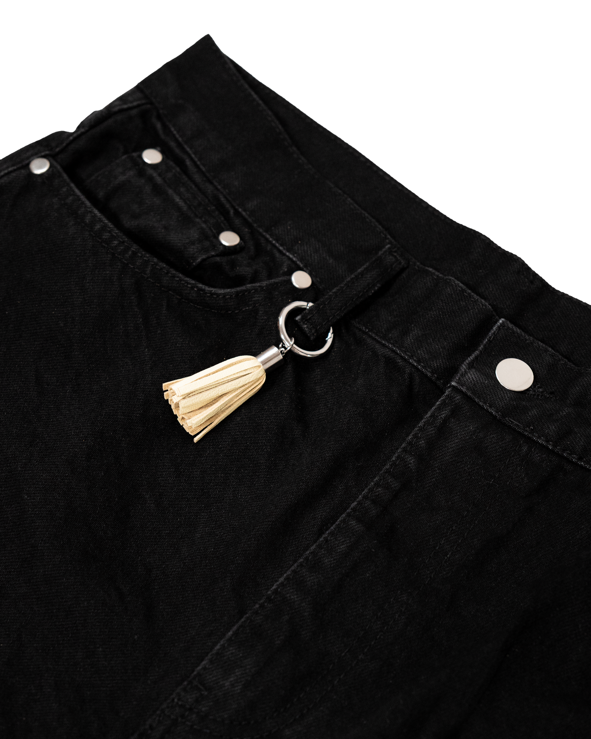 GABRIELA CARGO DENIM SHORTS — 5