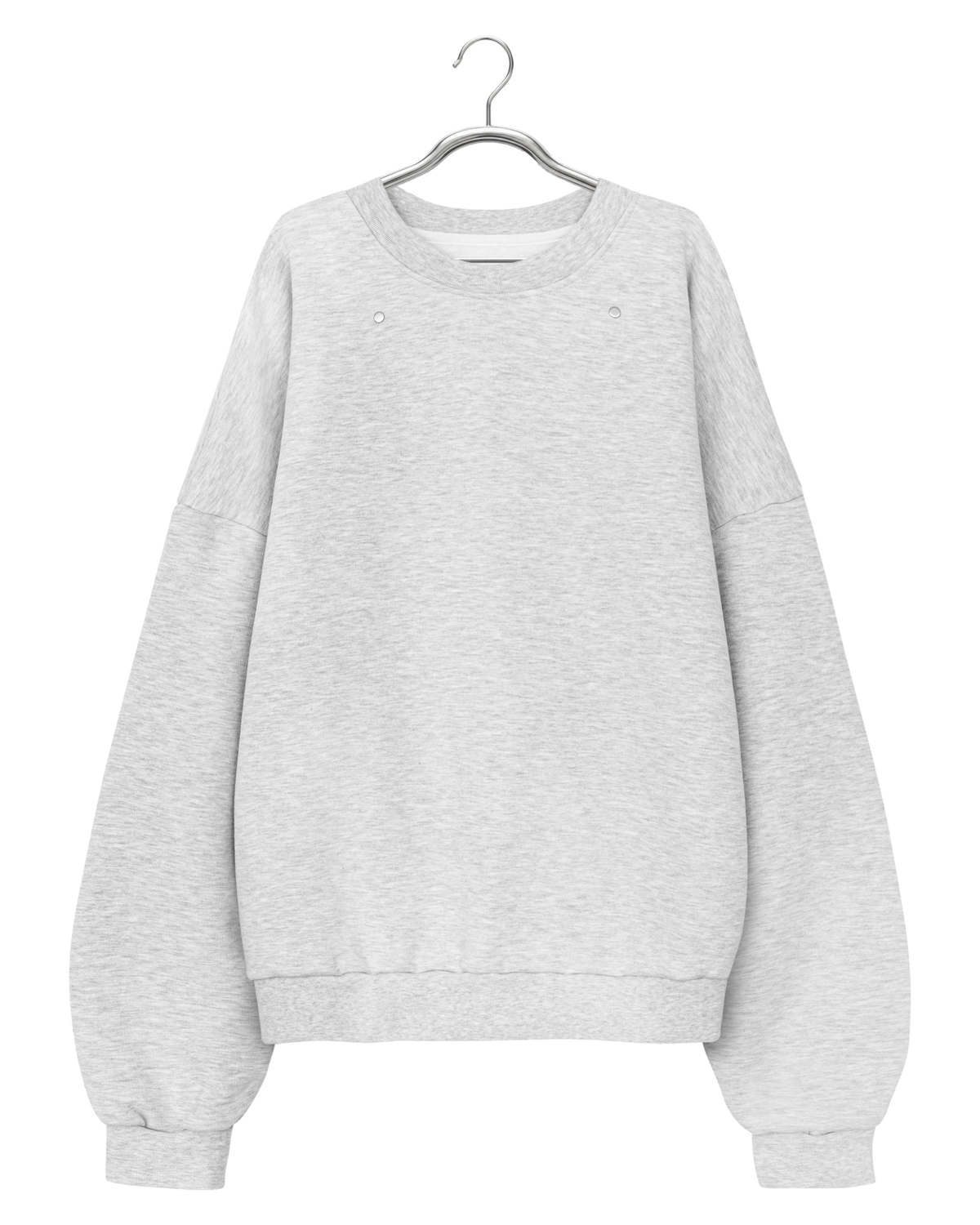 EVERGREEN LOOSE METAL RIVET CREWNECK — 1