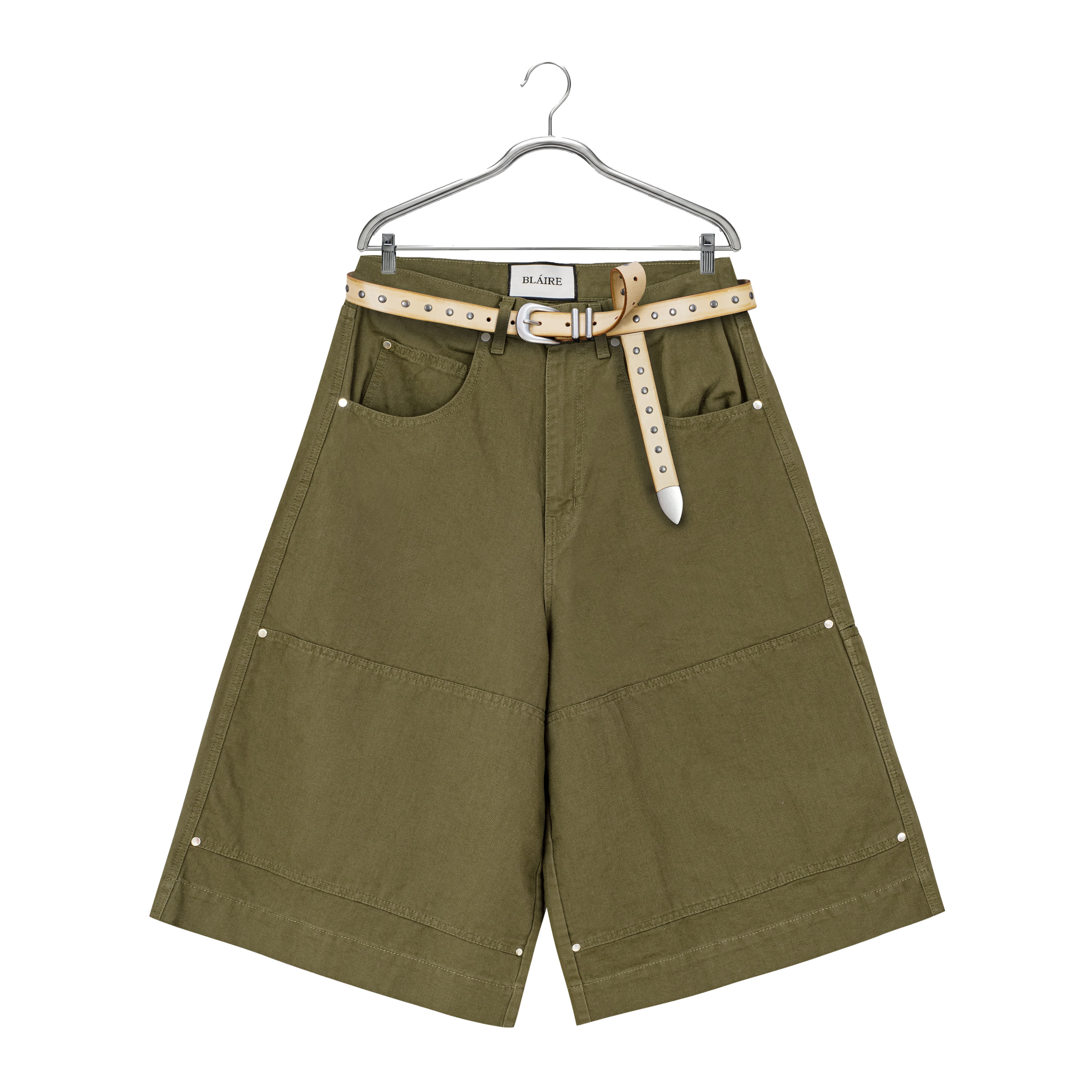 DOUBLE KNEE BOTTLE JORTS Image 4