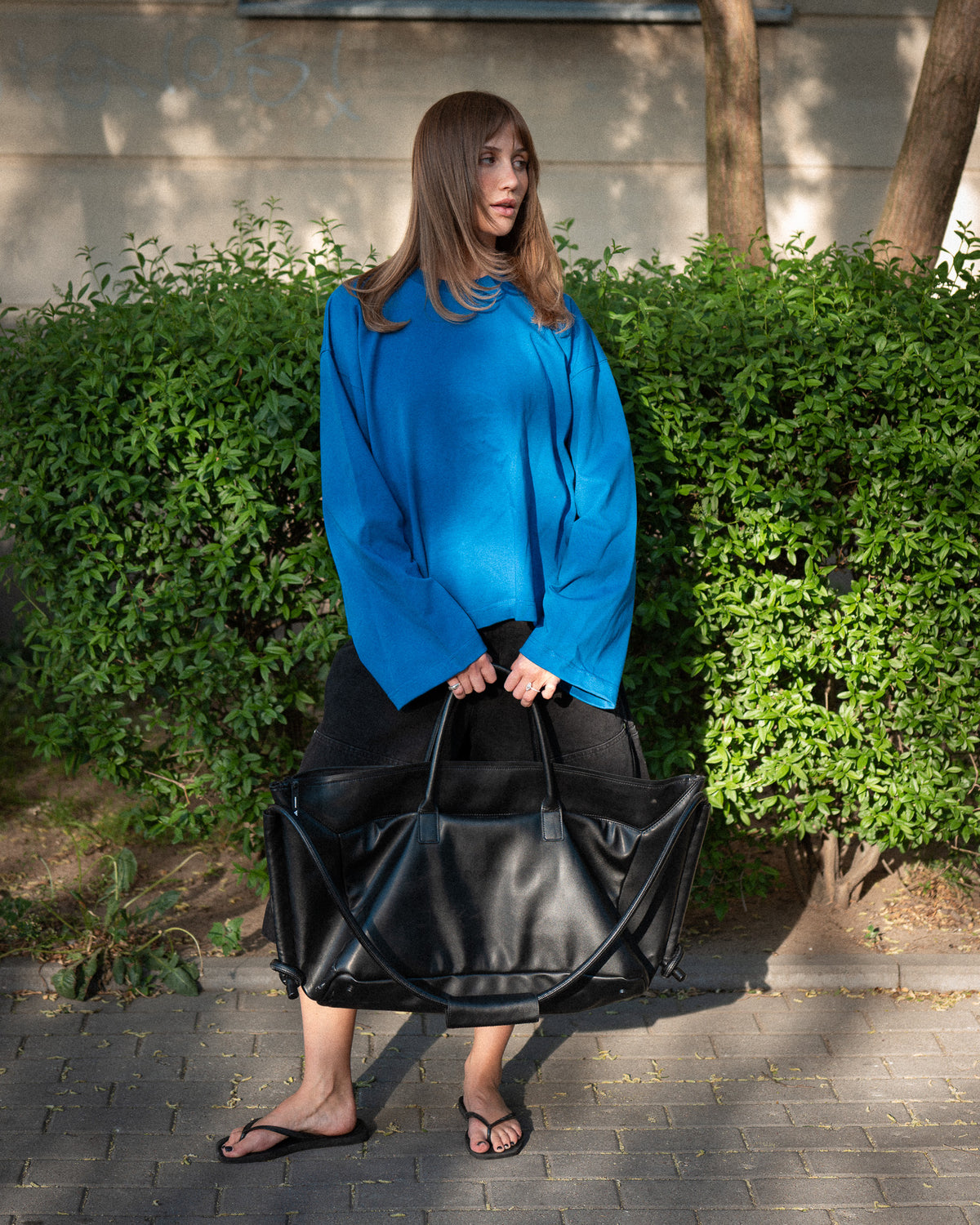 EVERGREEN ULTRA LOOSE BOXY LONGSLEEVE — 5