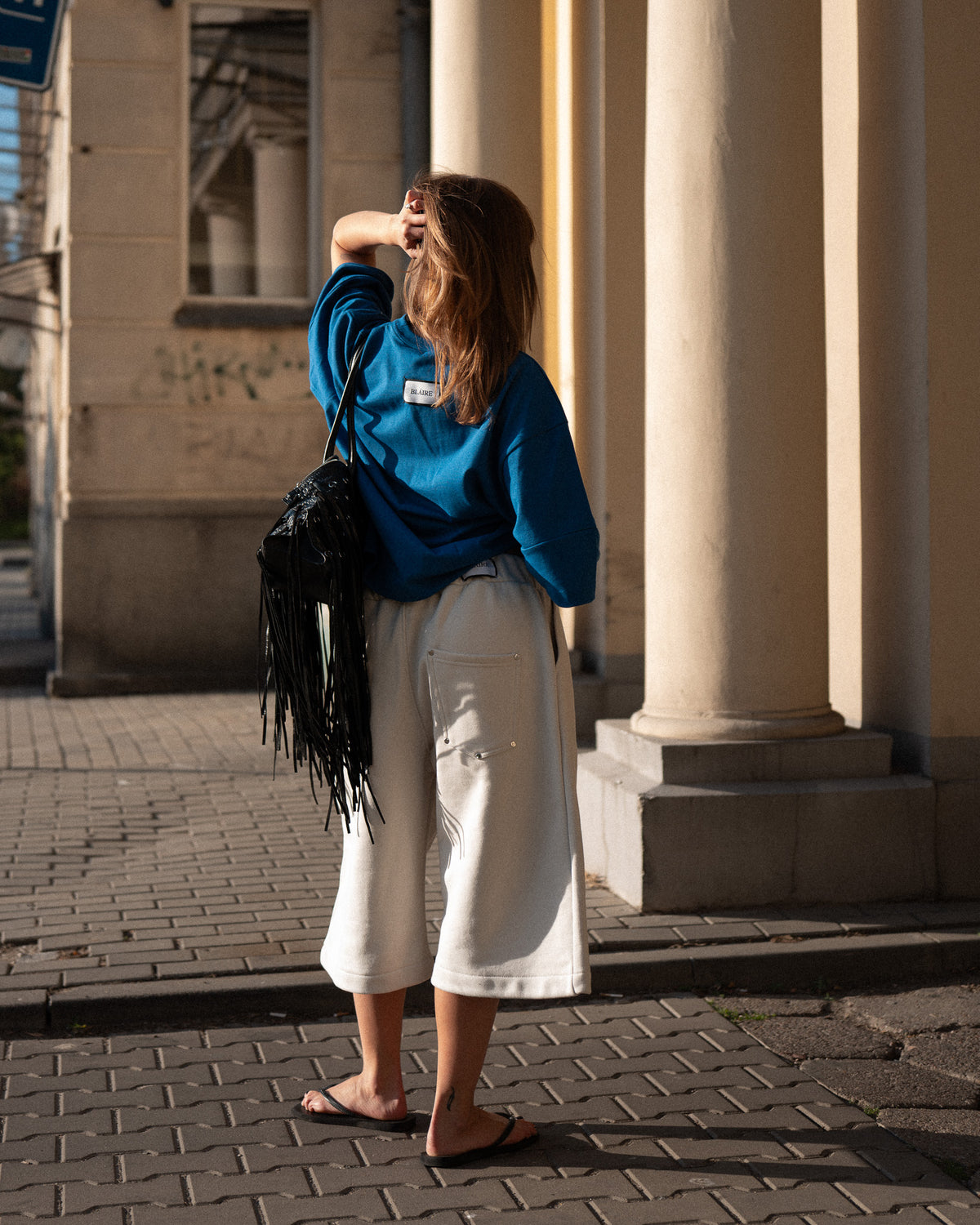 EVERGREEN TRIPLE ARM BOXY TEE — 5