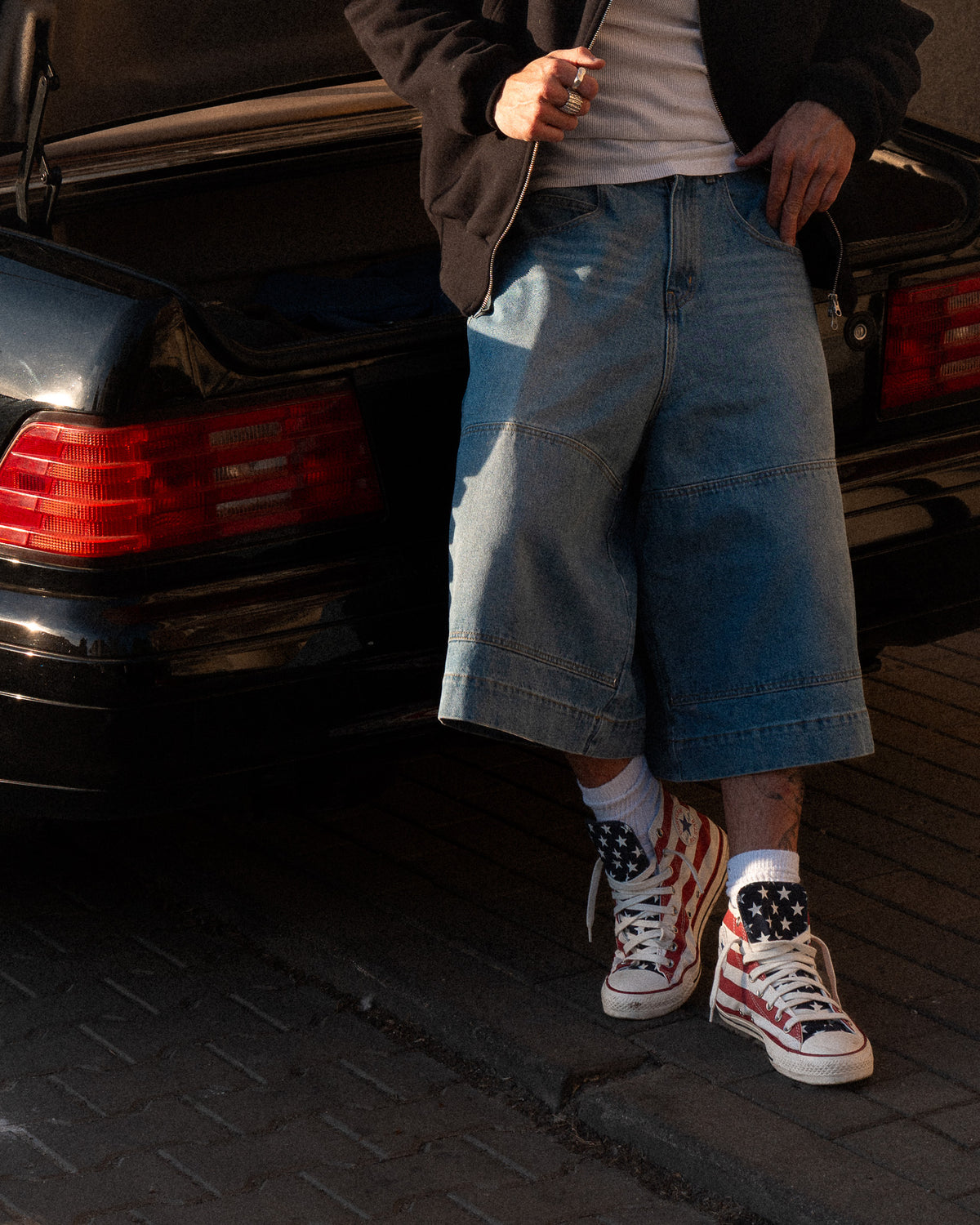 DOUBLE KNEE BOTTLE JORTS — 5