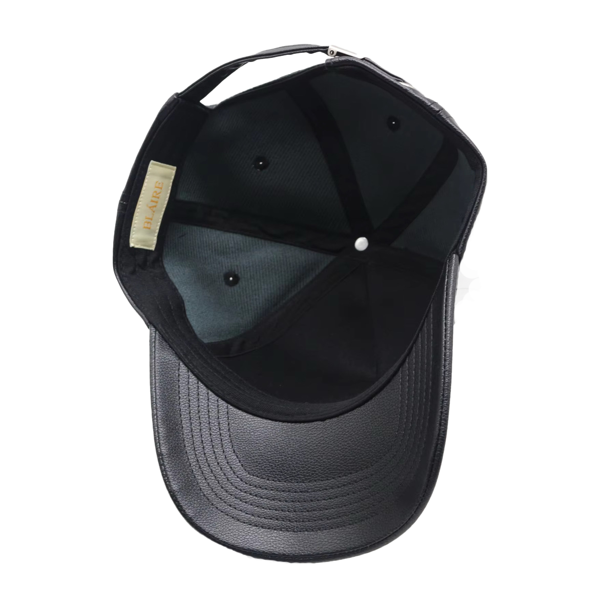 6-PANEL LEATHER CAP — 3