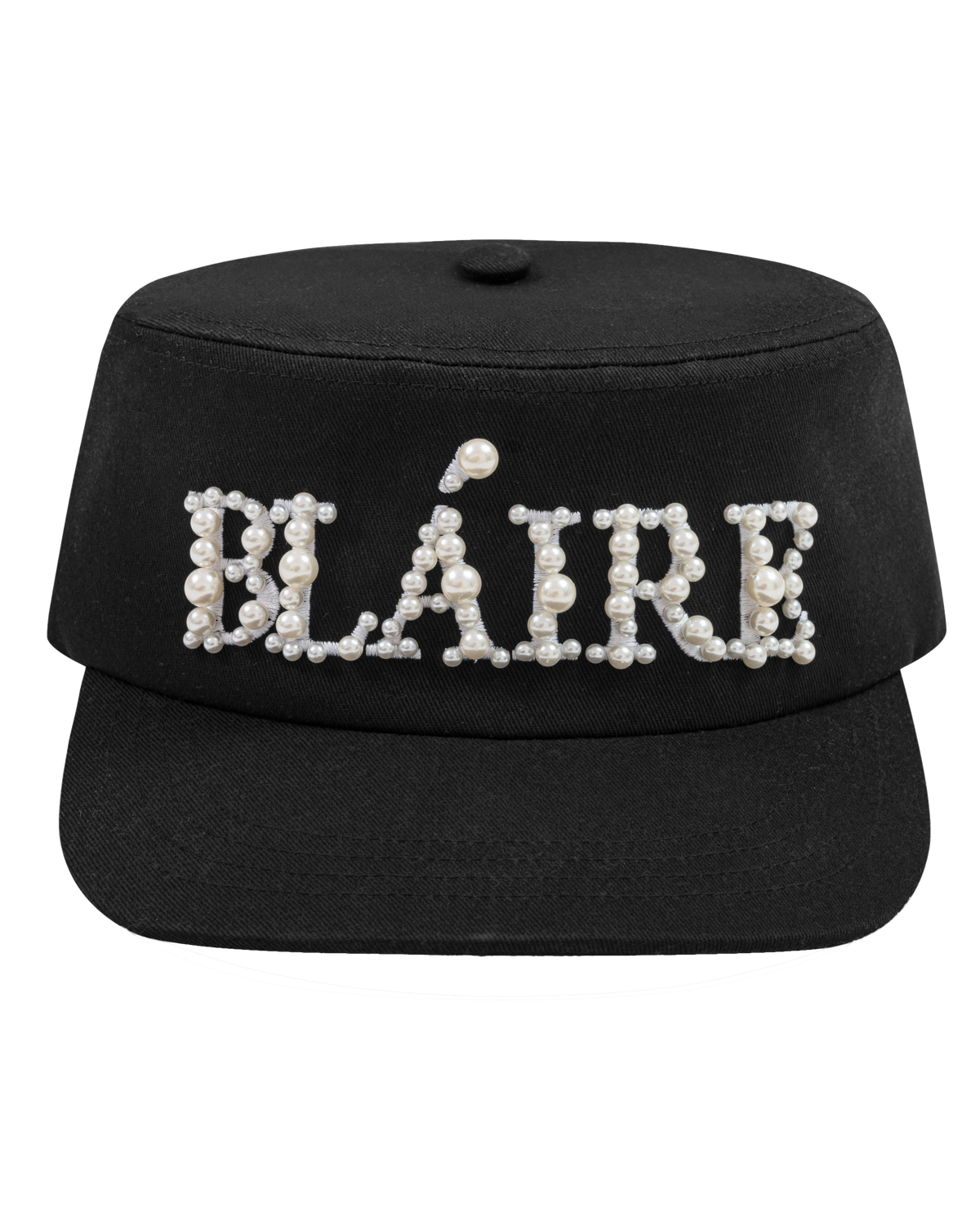 PEARLS STUDDED PAINTER CAP — 1