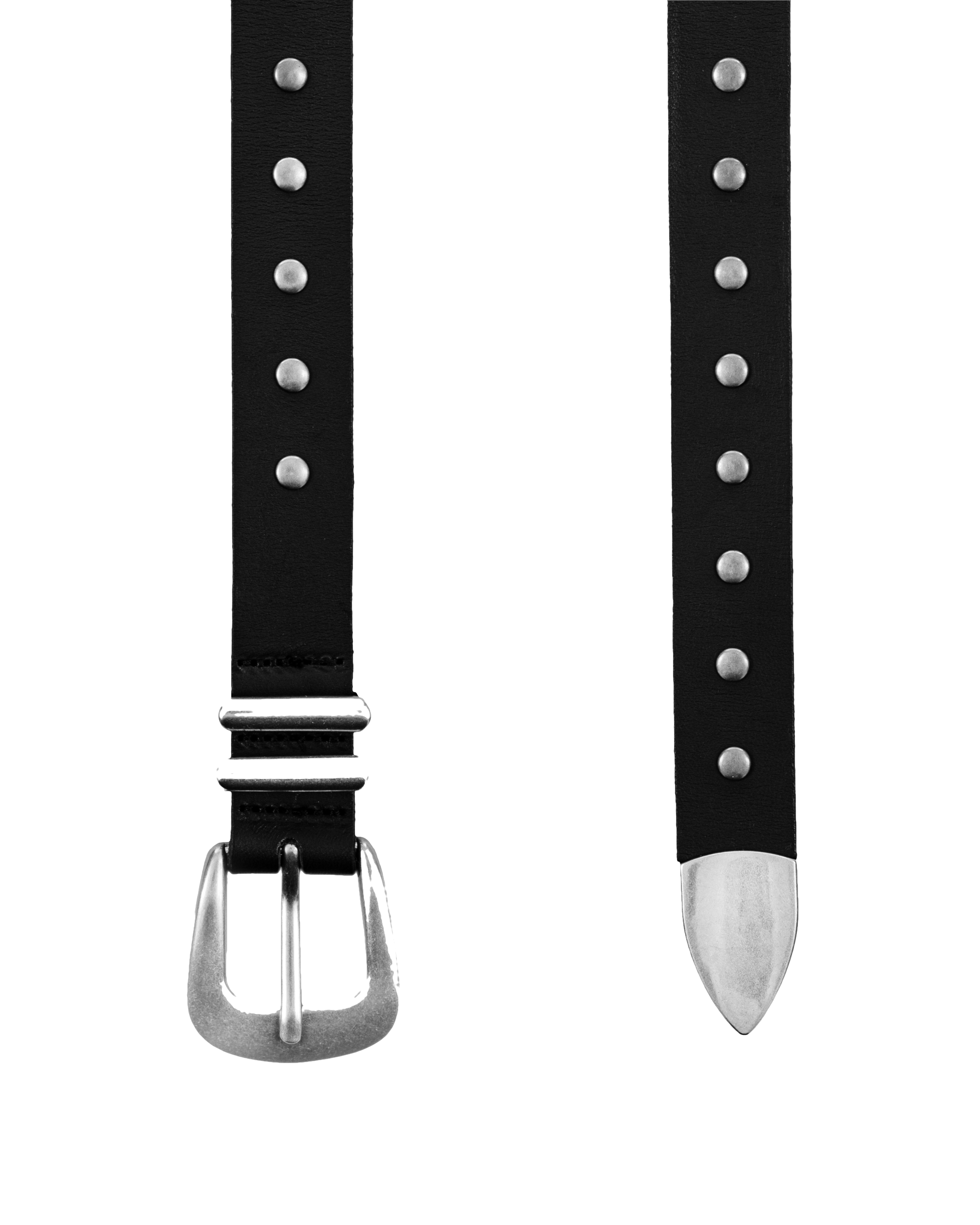 STUDDED LEATHER BELT Image 2