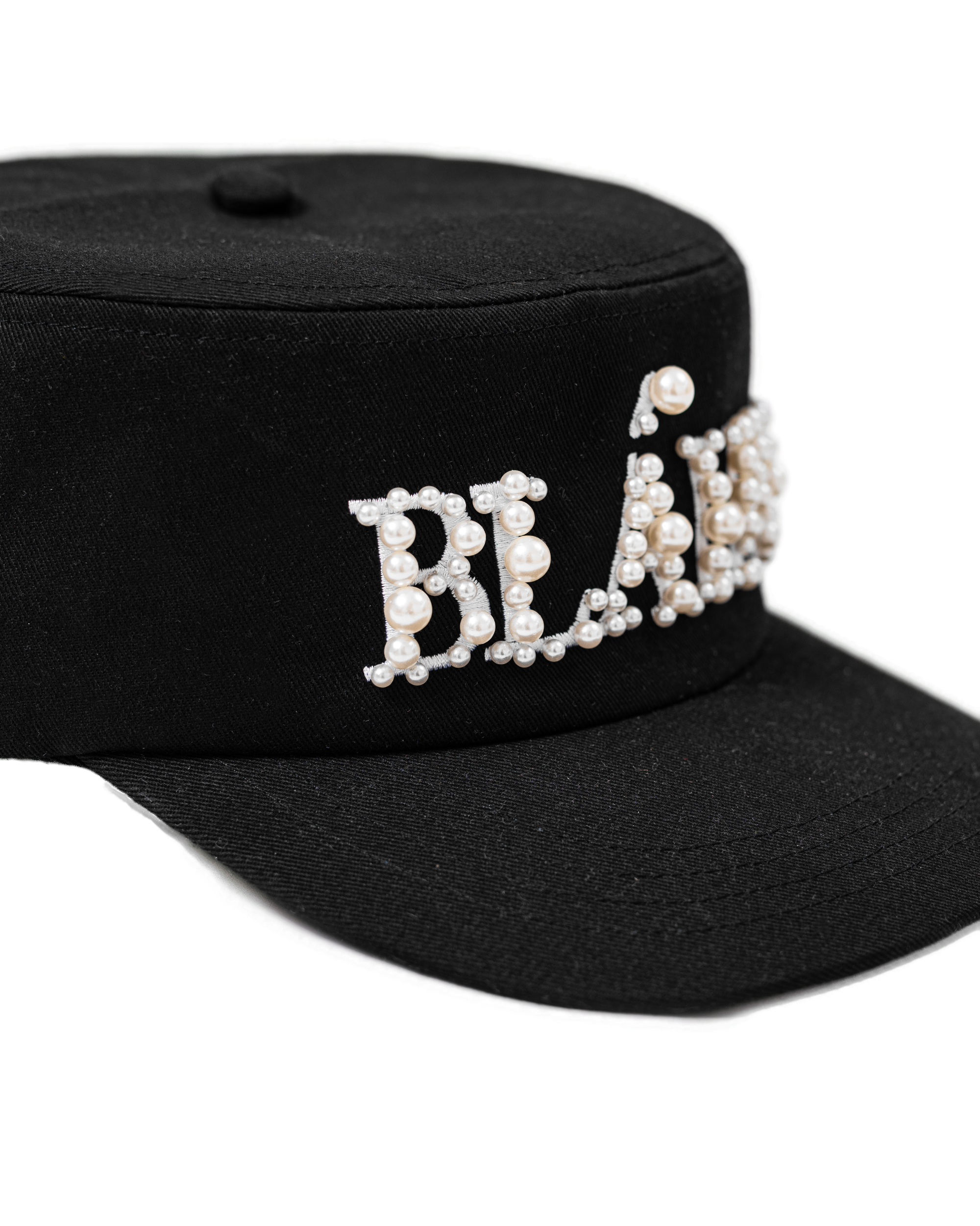 PEARLS STUDDED PAINTER CAP Image 3