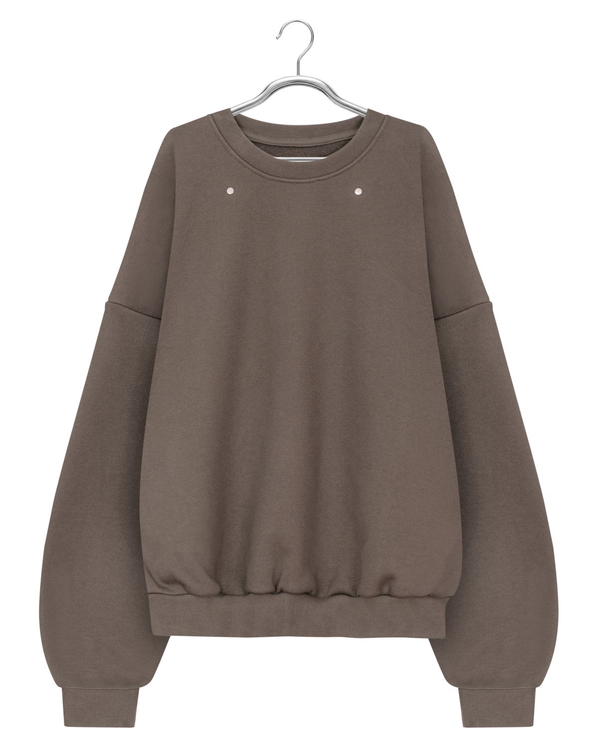EVERGREEN LOOSE METAL RIVET CREWNECK — 1