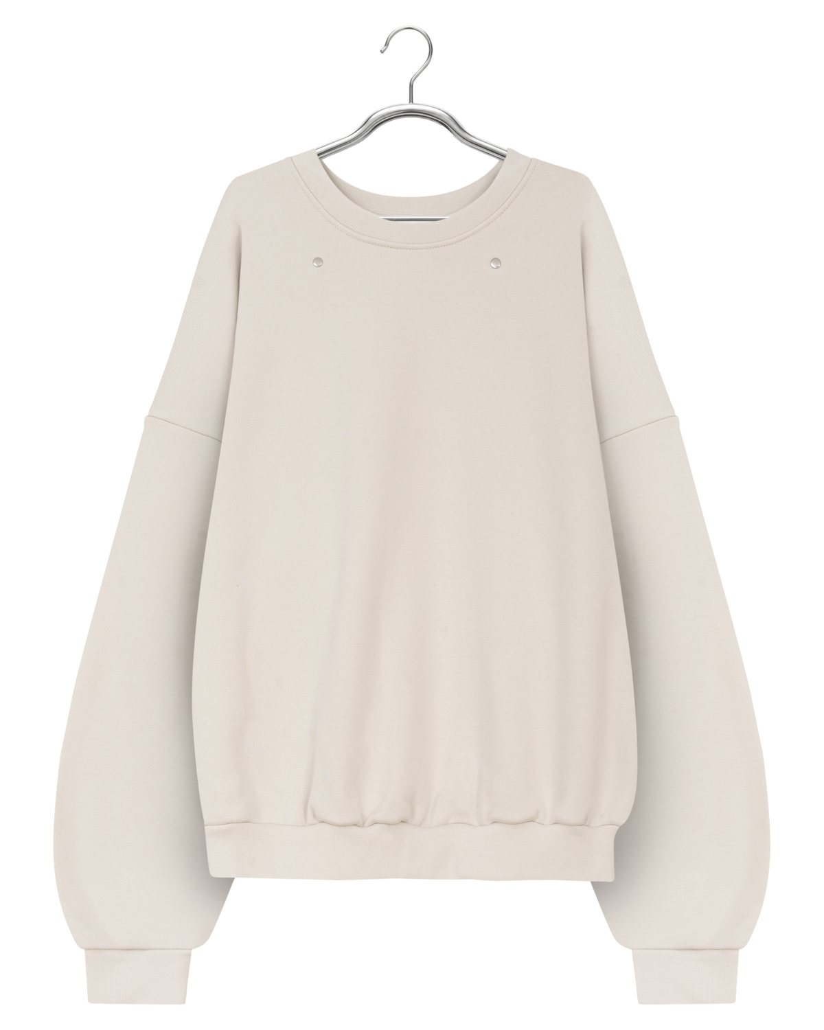 EVERGREEN LOOSE METAL RIVET CREWNECK — 1