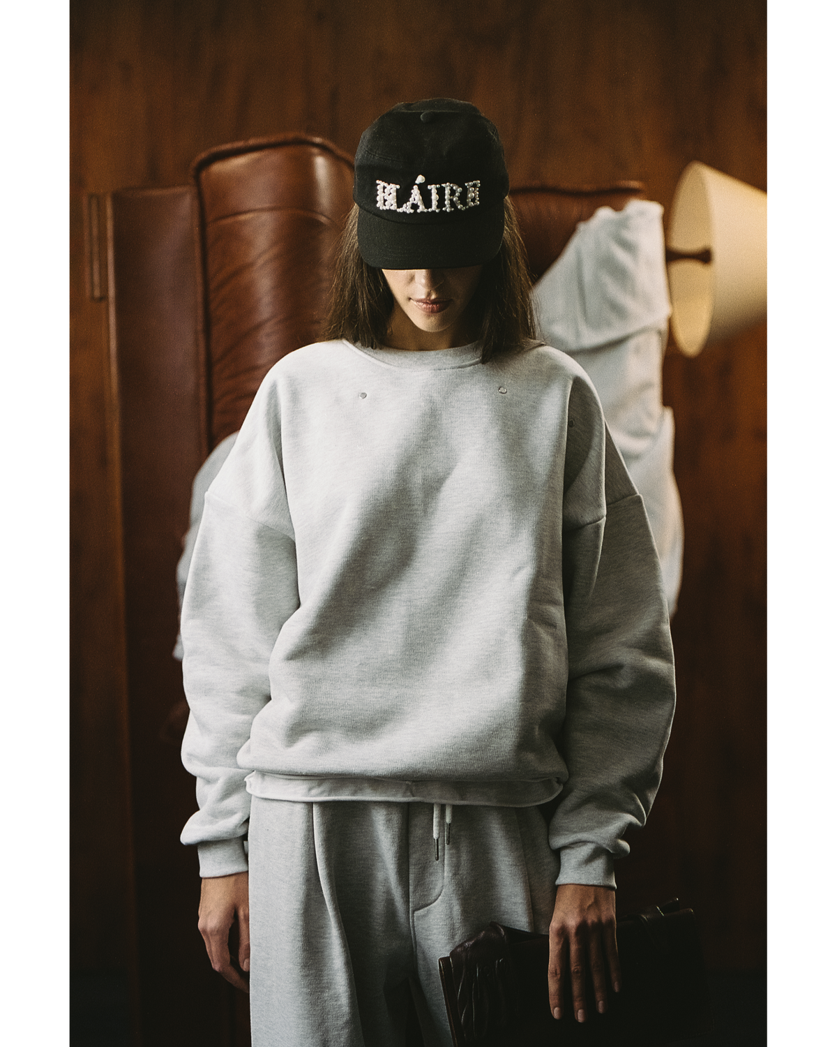EVERGREEN LOOSE METAL RIVET CREWNECK — 4