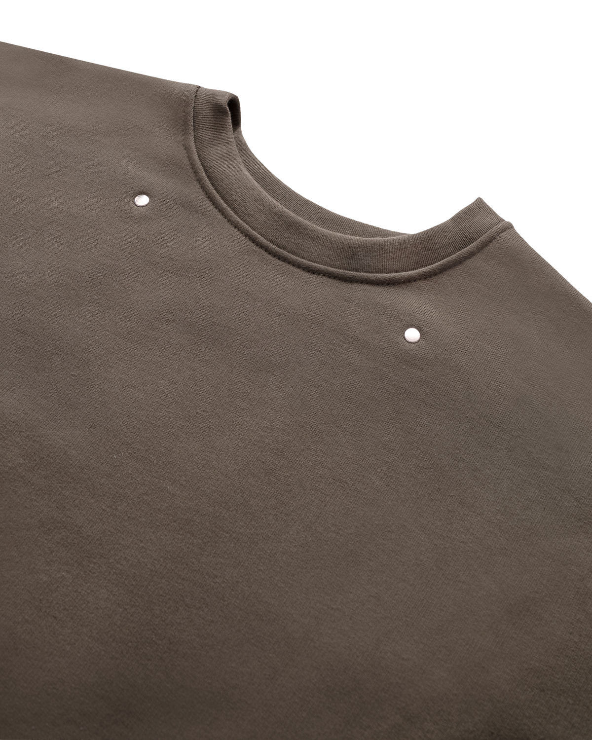 EVERGREEN LOOSE METAL RIVET CREWNECK — 3