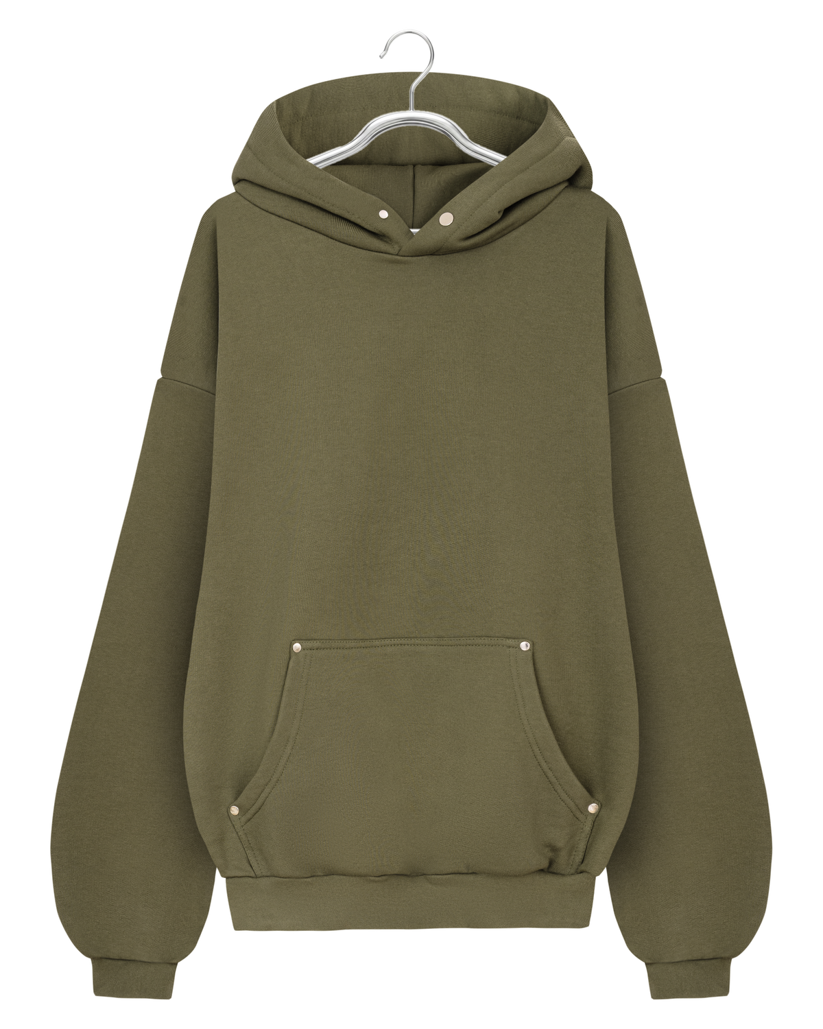 EVERGREEN METAL RIVET HOODIE — 1