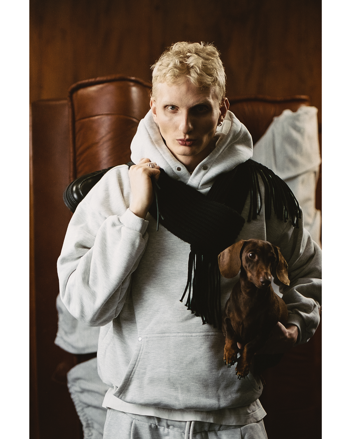 EVERGREEN METAL RIVET HOODIE — 3