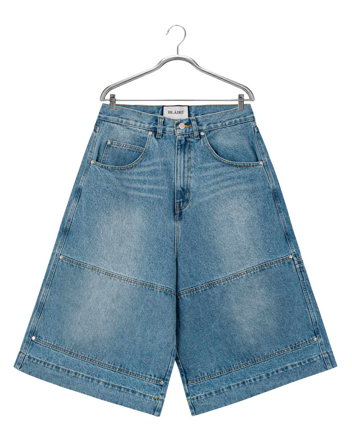 DOUBLE KNEE BOTTLE JORTS — 1