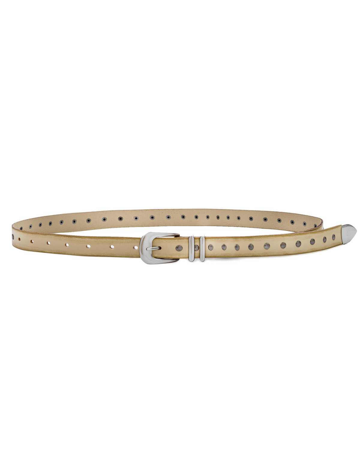 STUDDED LEATHER BELT — 1