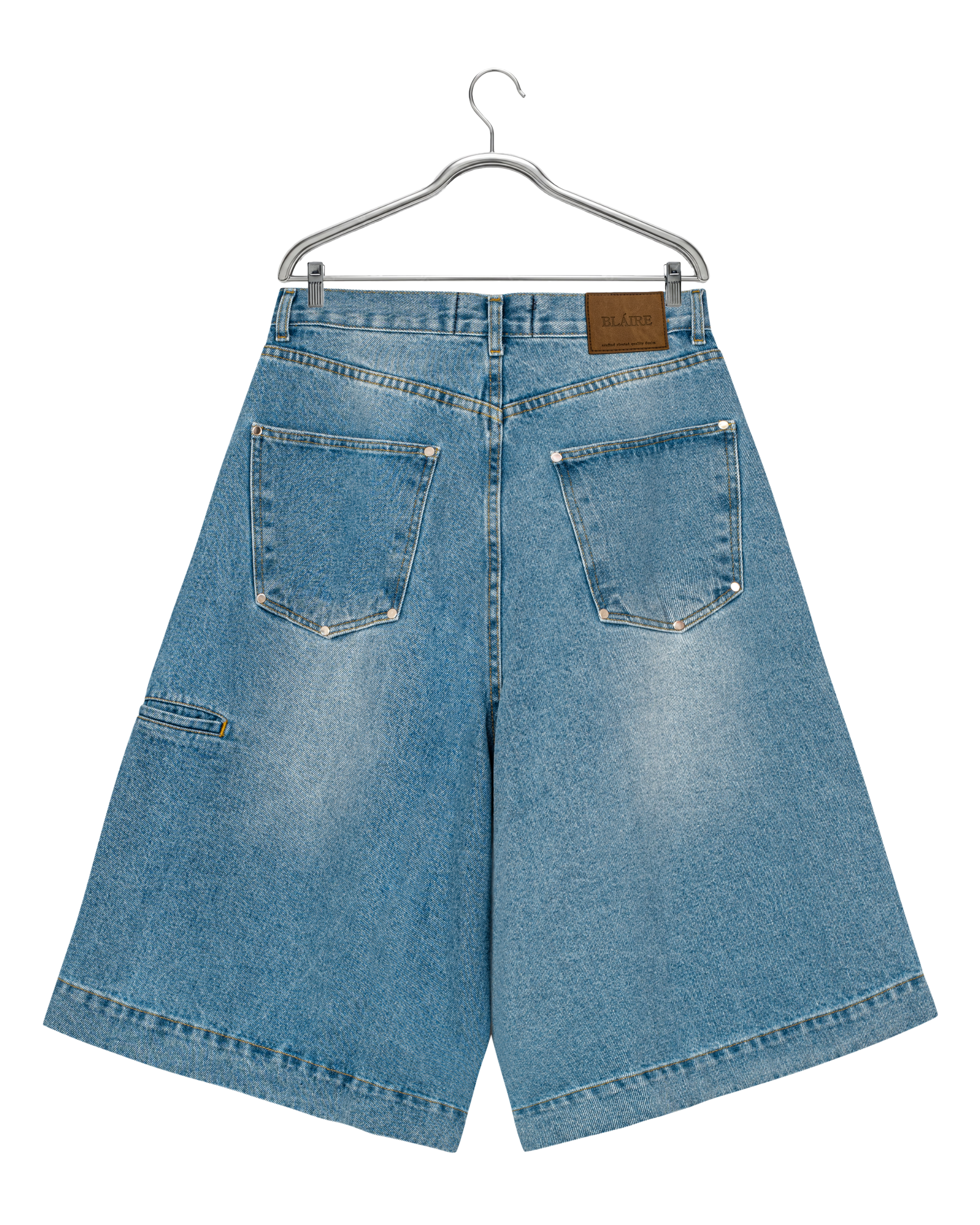 DOUBLE KNEE BOTTLE JORTS Image 2