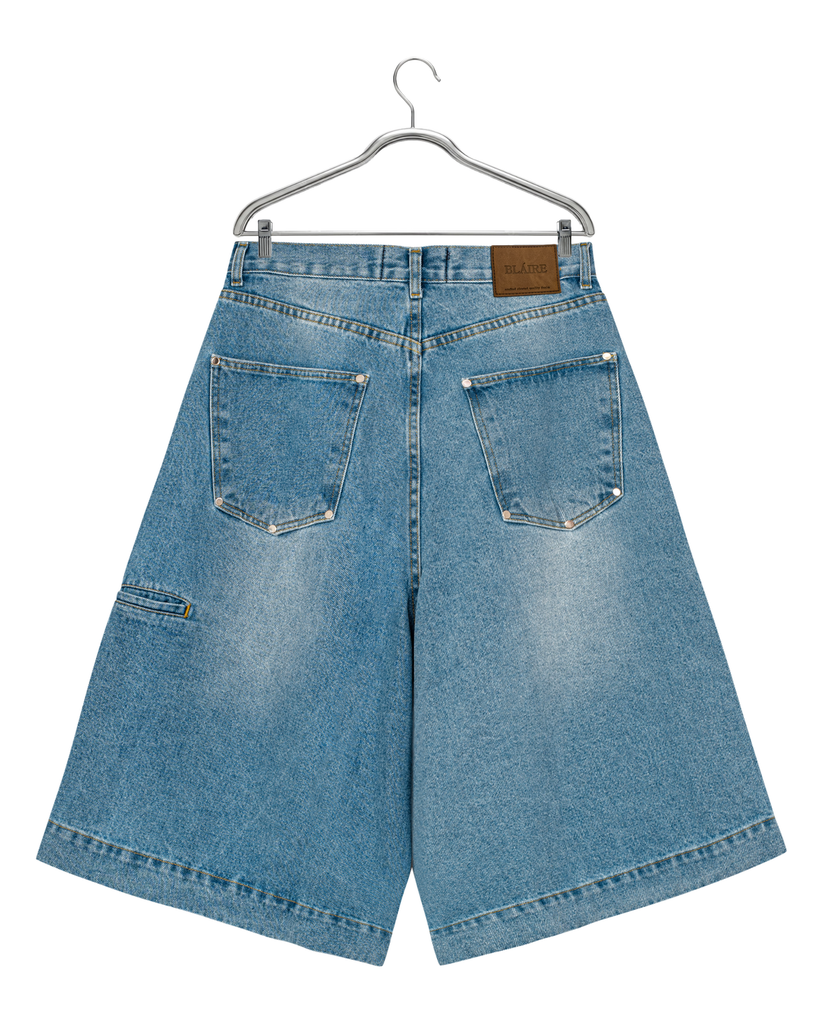 DOUBLE KNEE BOTTLE JORTS — 2