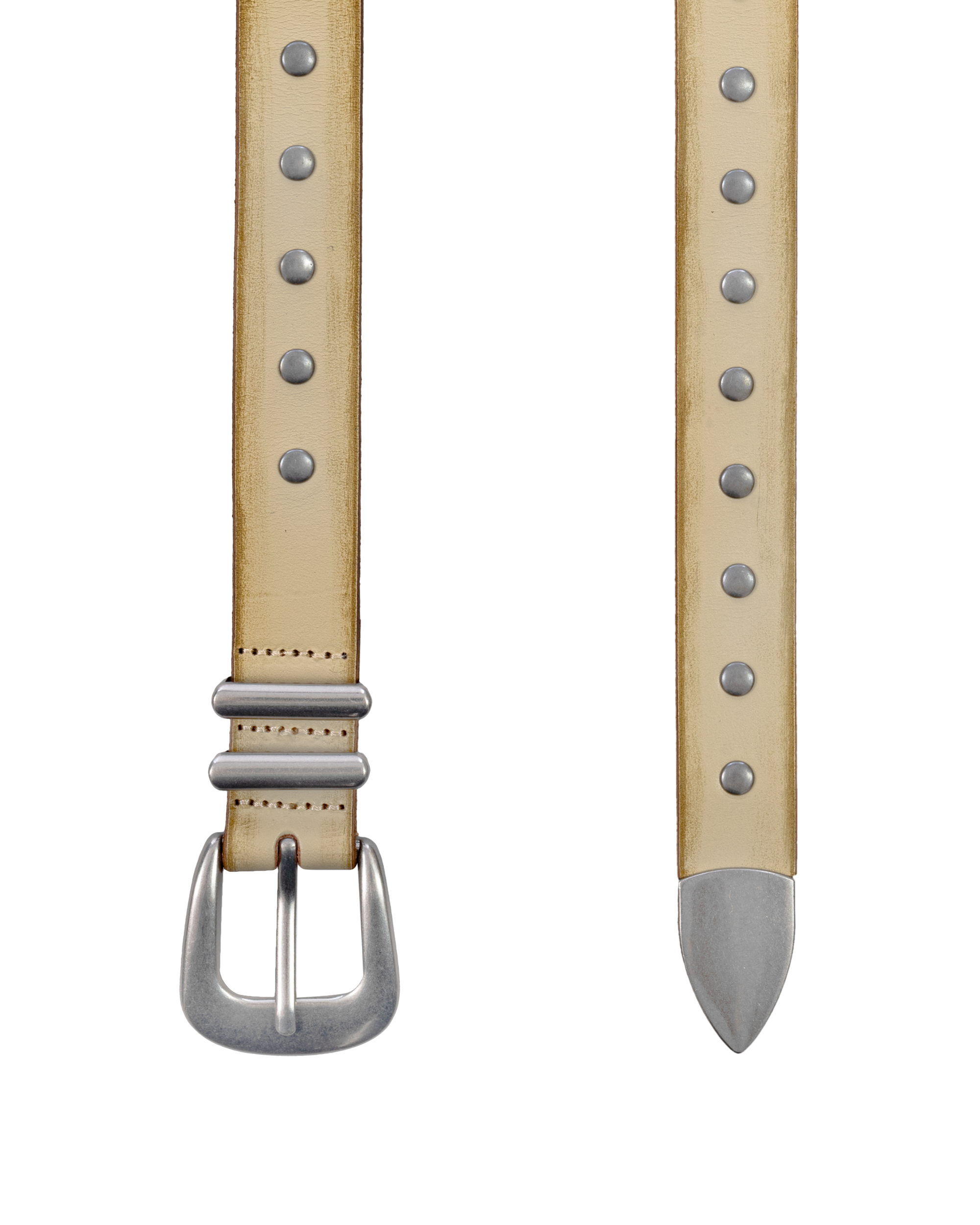 STUDDED LEATHER BELT Image 2