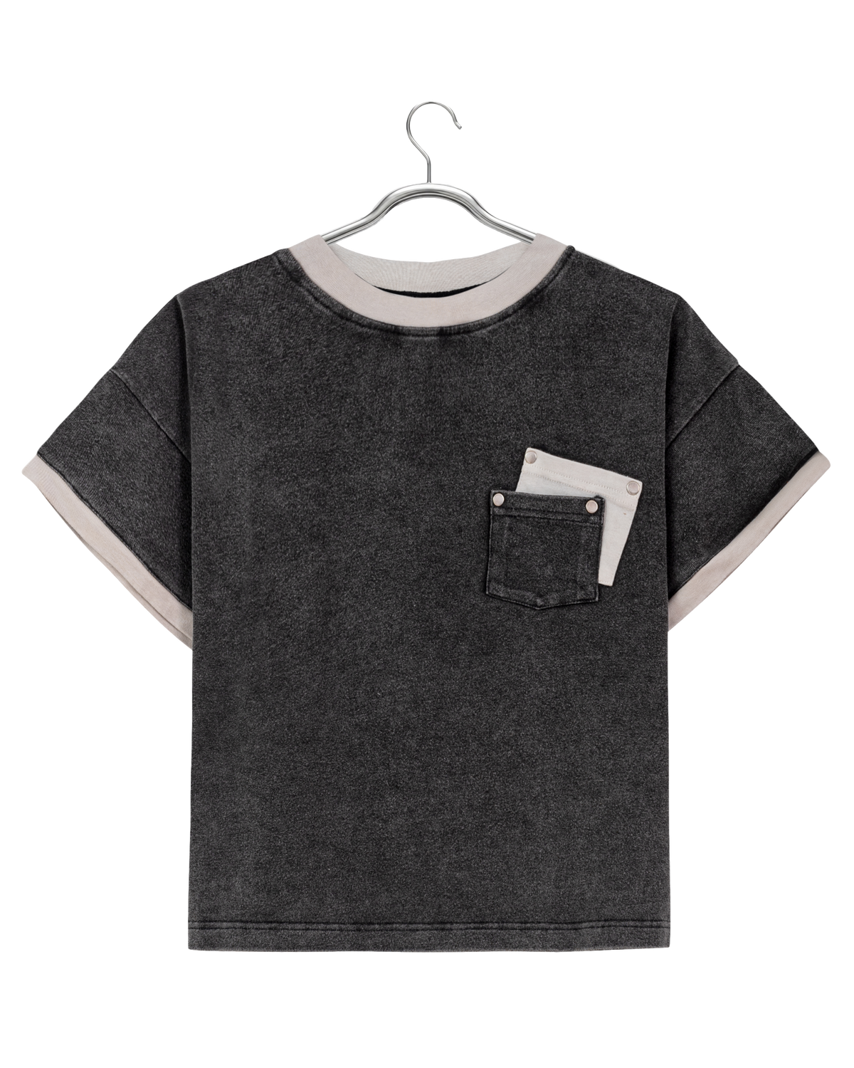 DOUBLE POCKET BABY TEE — 1