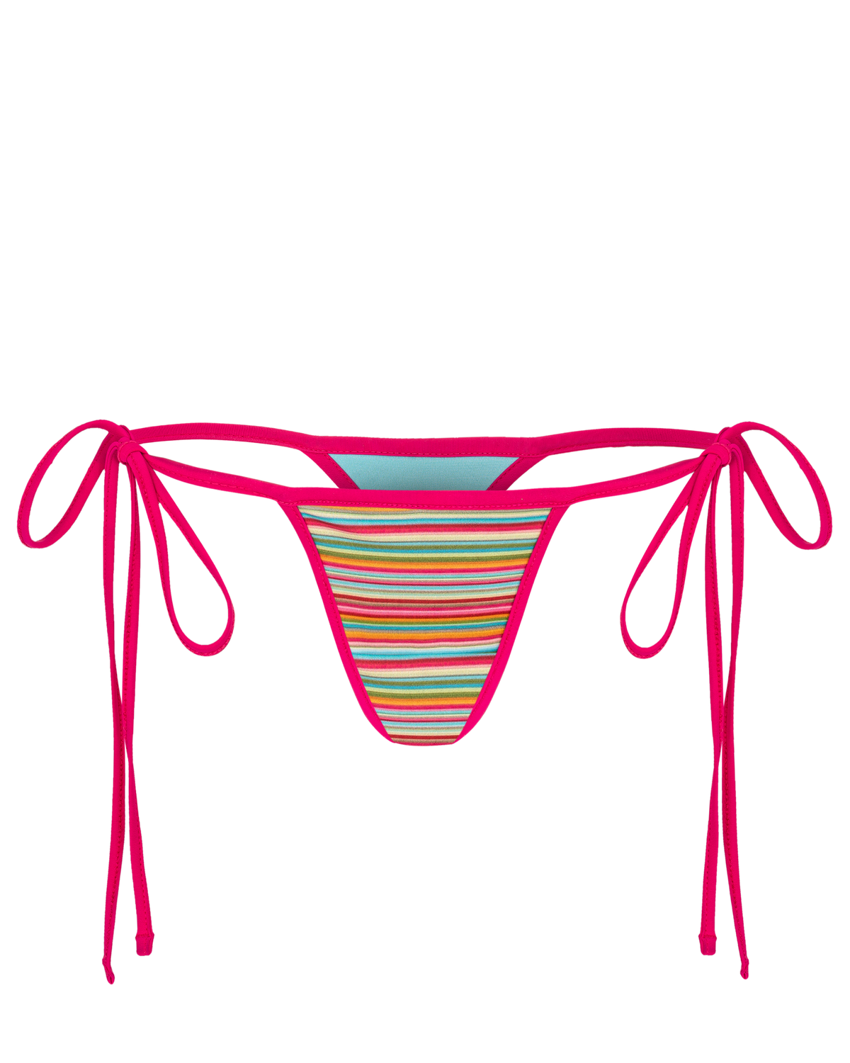 GABRIELA REVERSIBLE BIKINI THONGS — 1