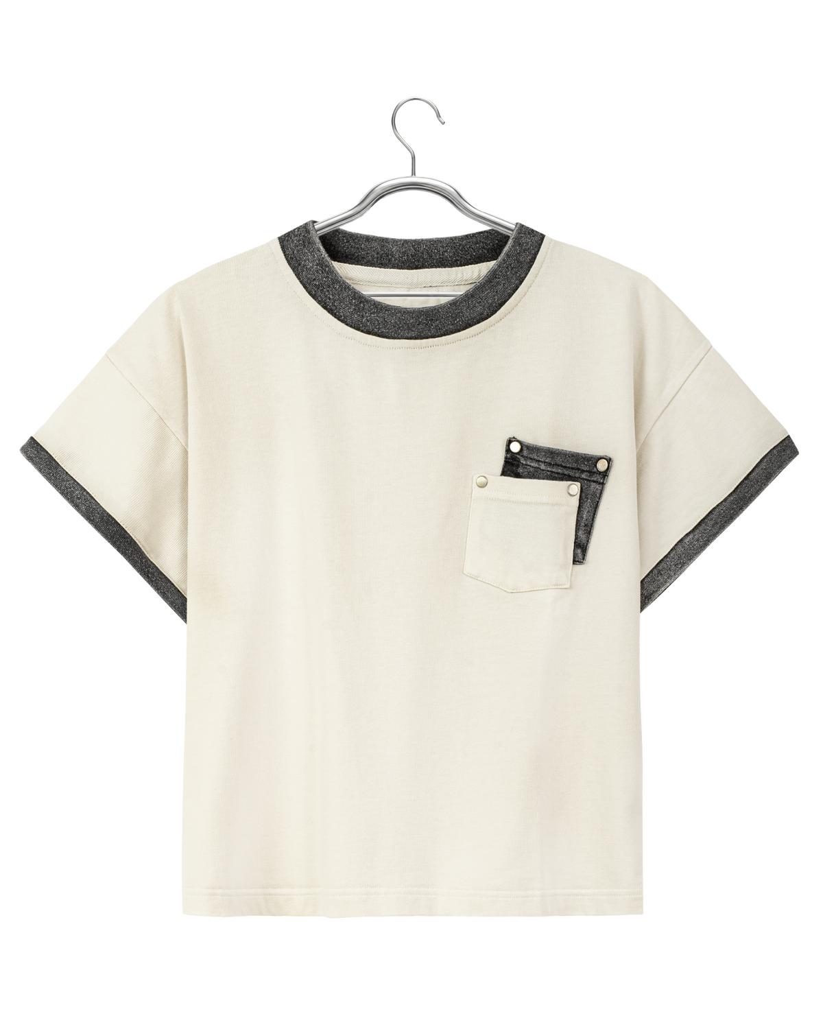 DOUBLE POCKET BABY TEE — 1