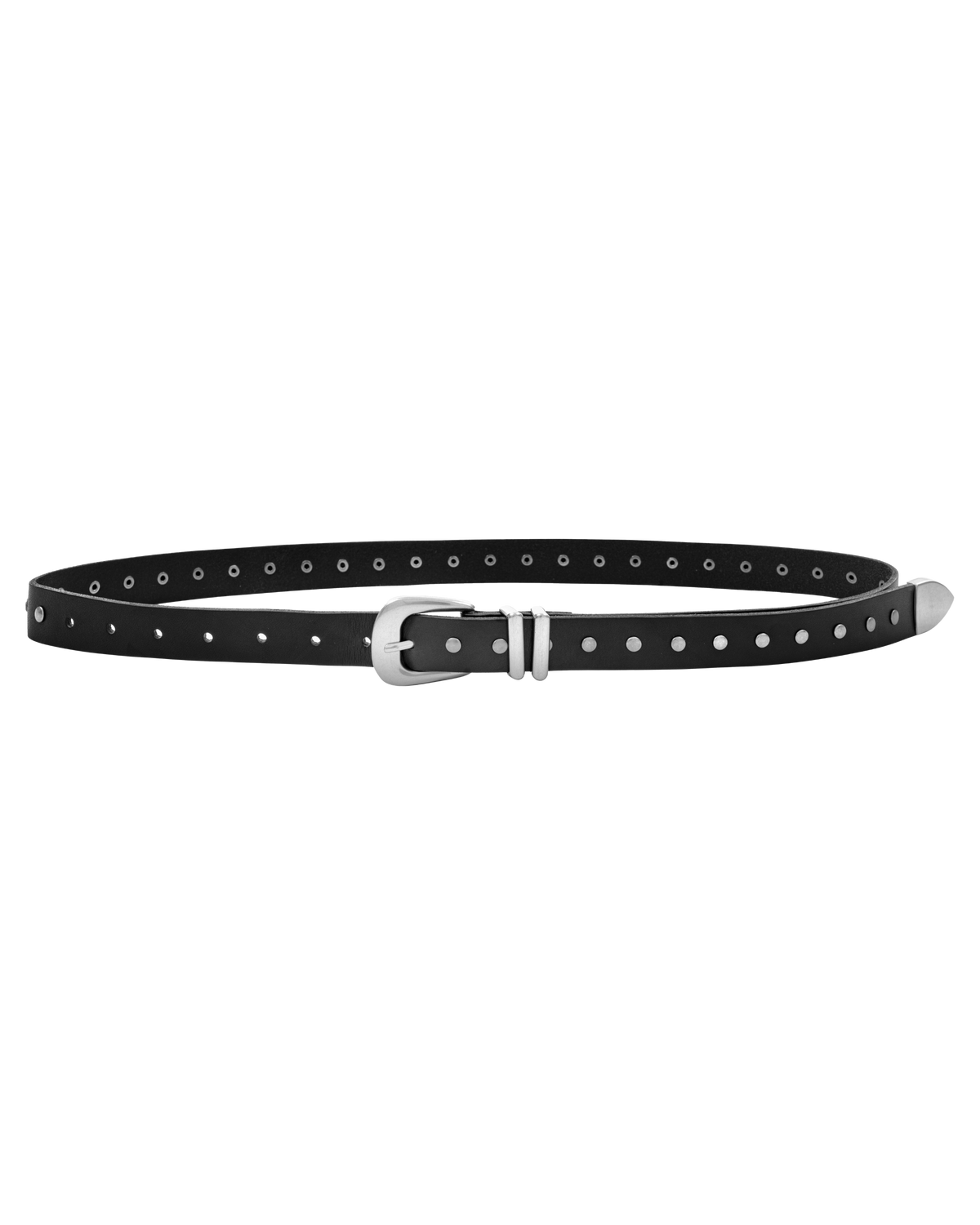 STUDDED LEATHER BELT — 1