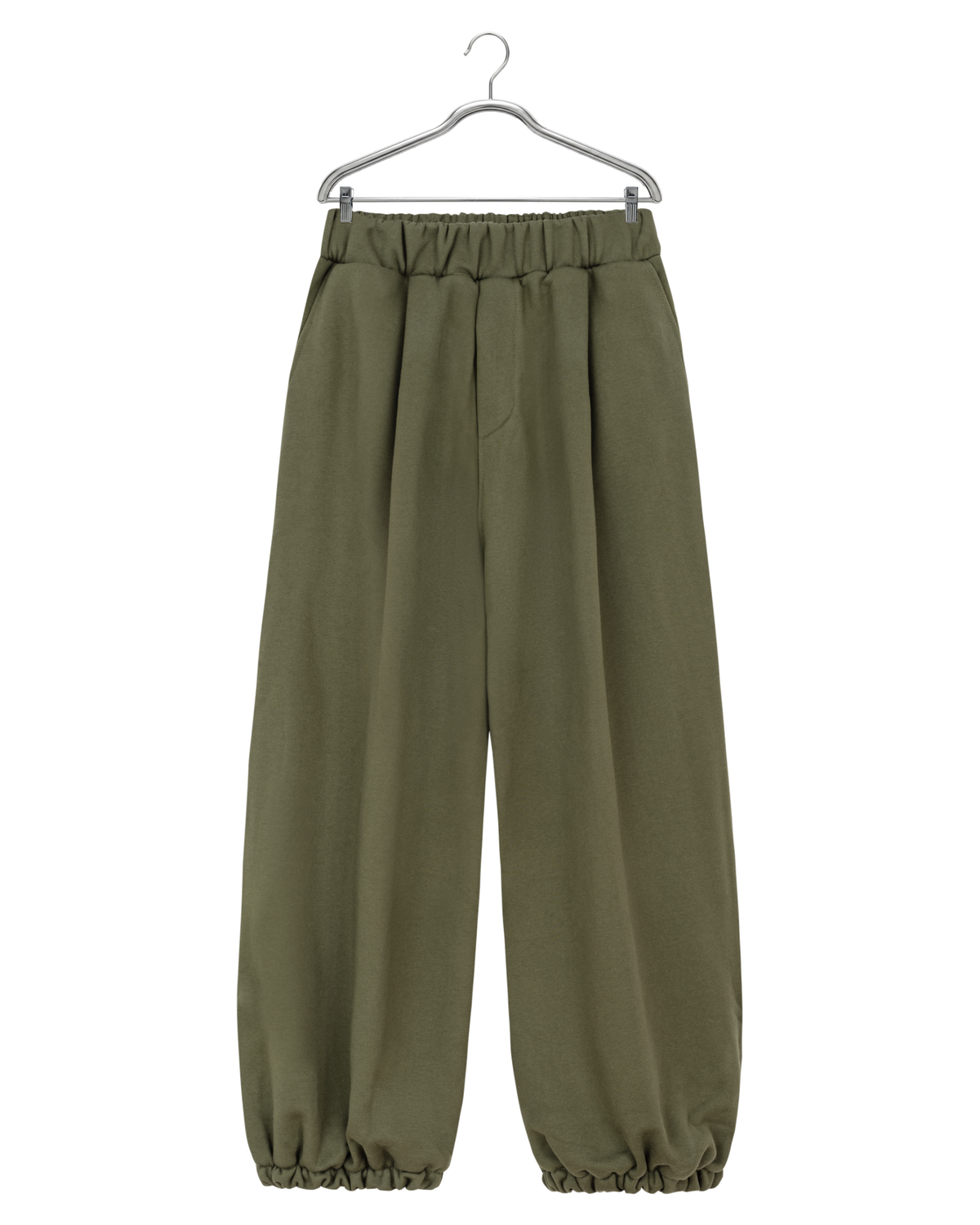 EVERGREEN WIDE LEG PLEATED SWEATPANTS — 1