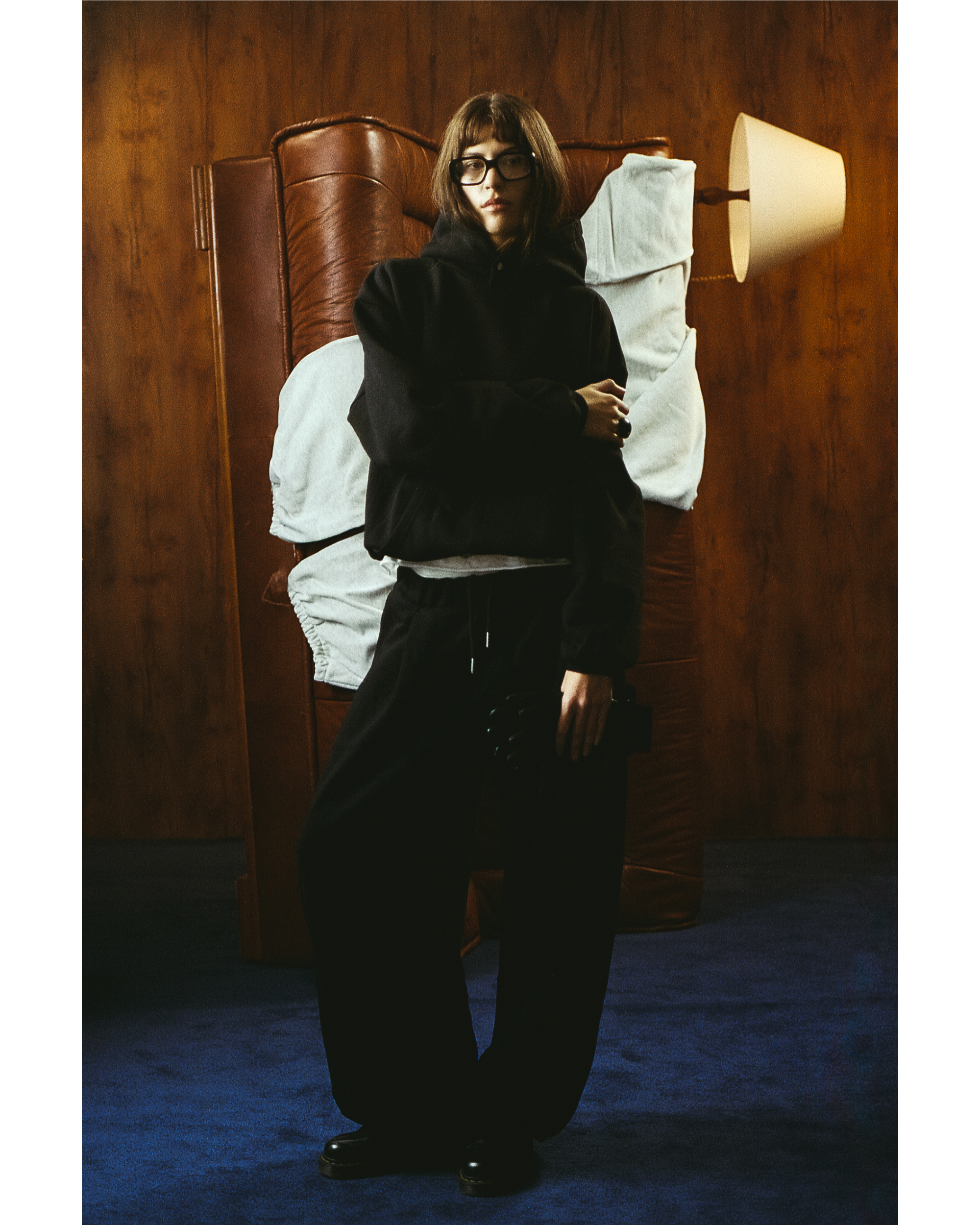 EVERGREEN WIDE LEG PLEATED SWEATPANTS Image 4