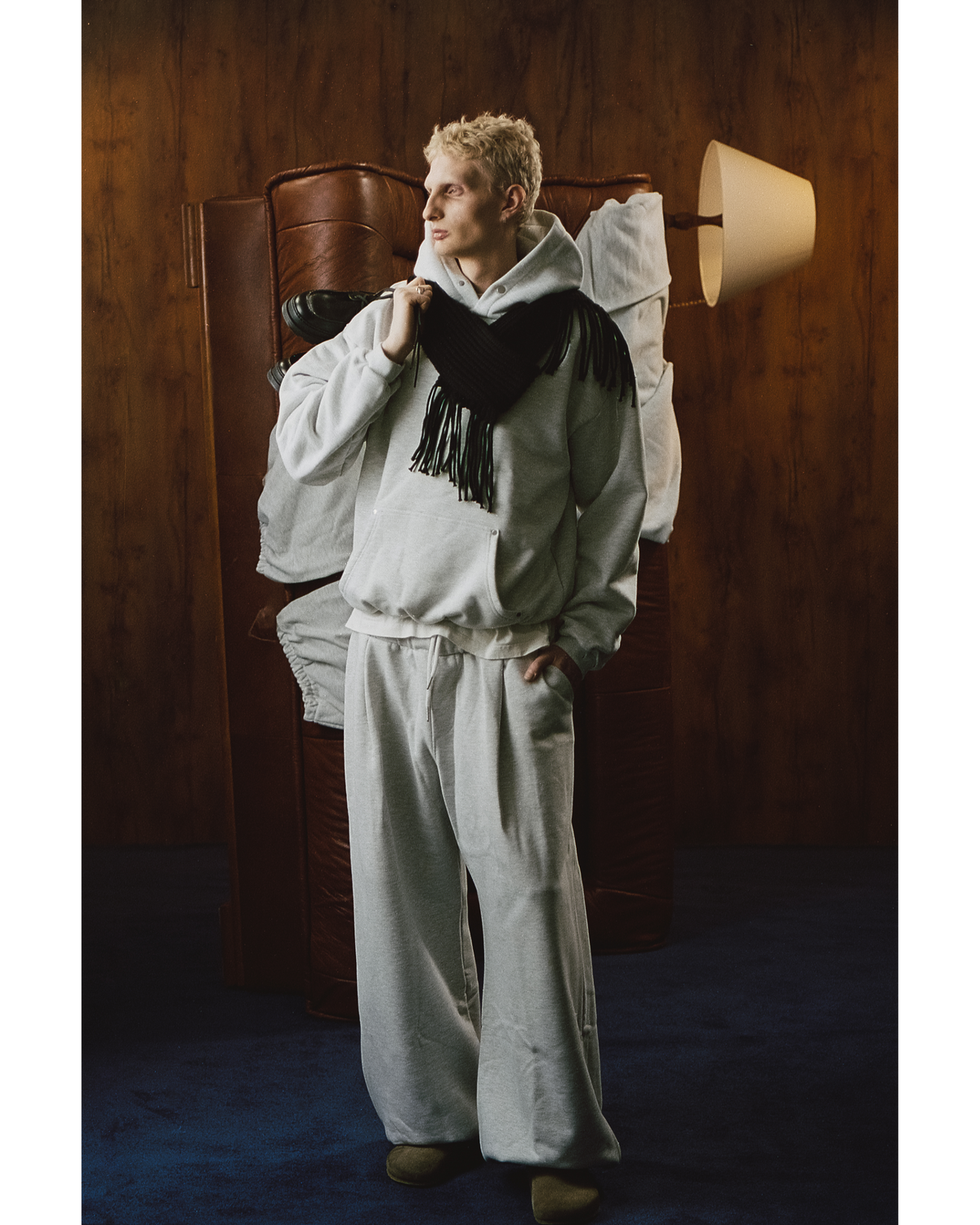 EVERGREEN WIDE LEG PLEATED SWEATPANTS — 4