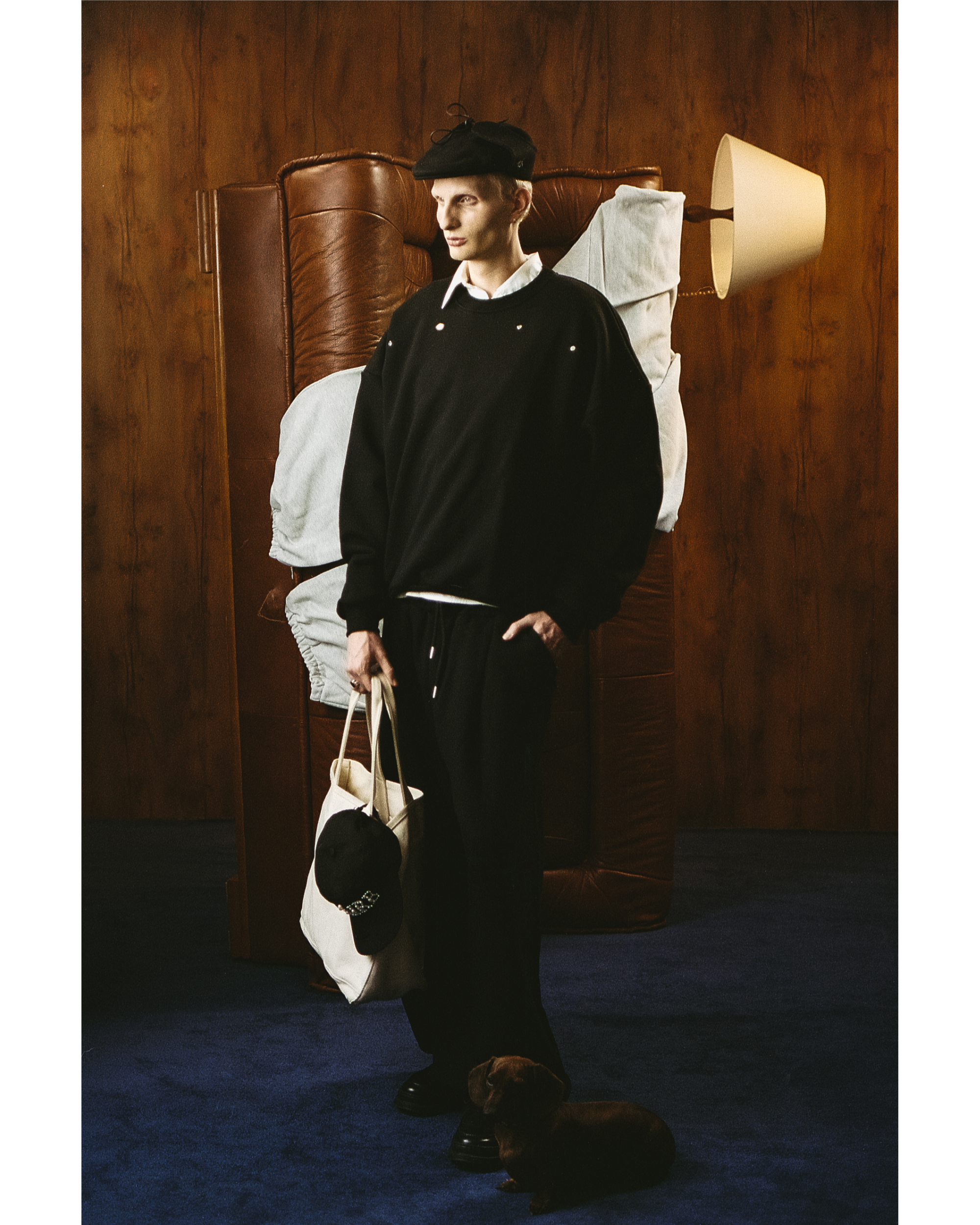 EVERGREEN WIDE LEG PLEATED SWEATPANTS Image 5