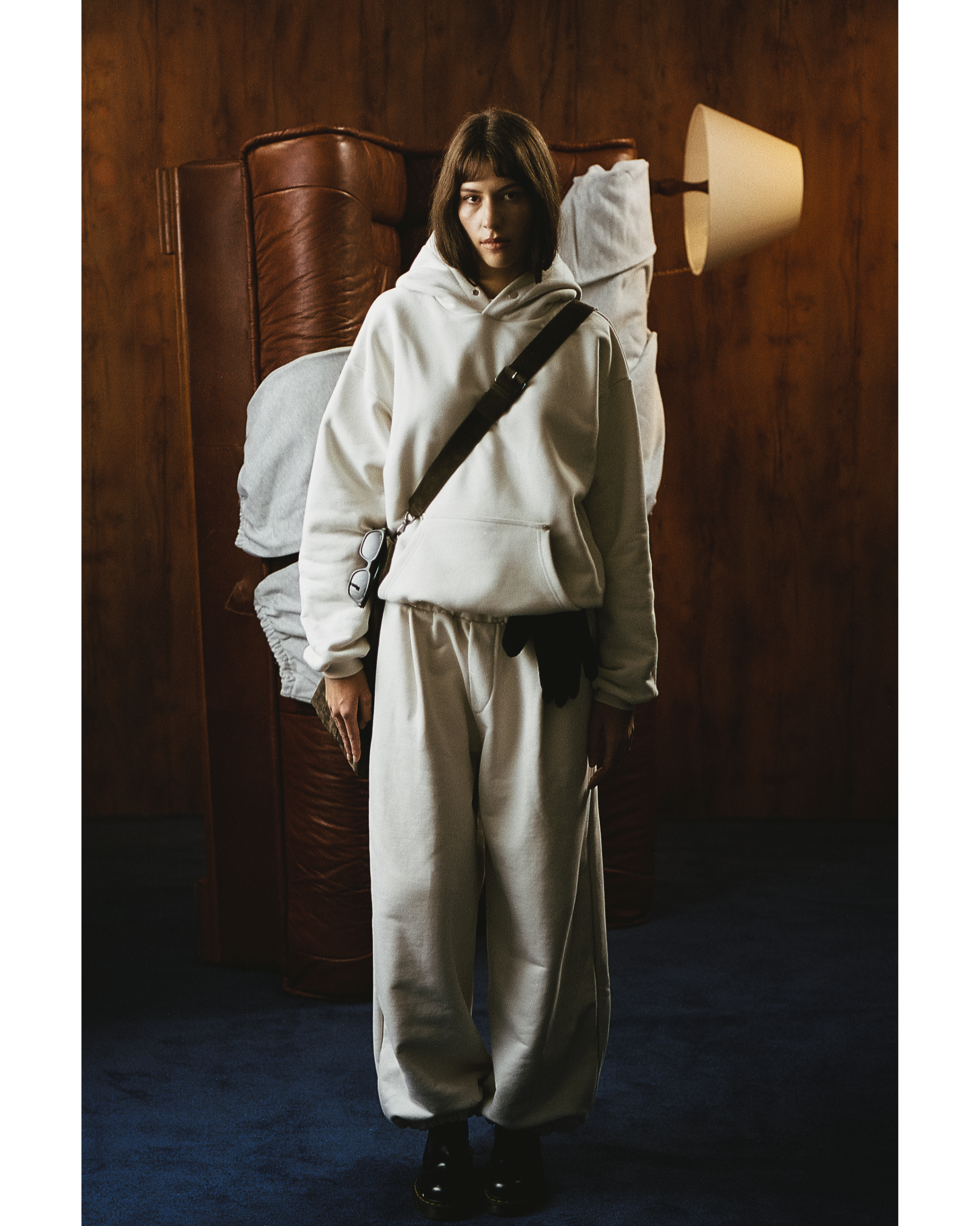 EVERGREEN WIDE LEG PLEATED SWEATPANTS Image 4